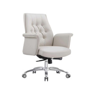 2310B Low-Back Executive Chair – Pure Ivory White