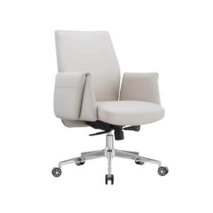 2544B Executive Low-Back Office Chair – Sophisticated White