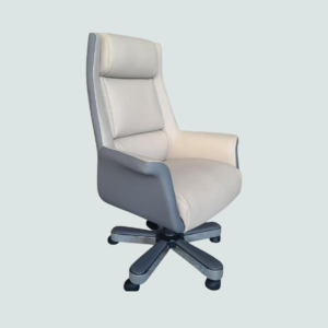 Leather Swivel Chairs – Luxury Edition (Tan & Ivory)