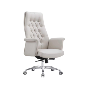 2310A Premium High-Back Executive Chair – Pure White