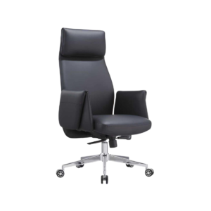 2544A Premium High-Back Executive Chair – Midnight Black