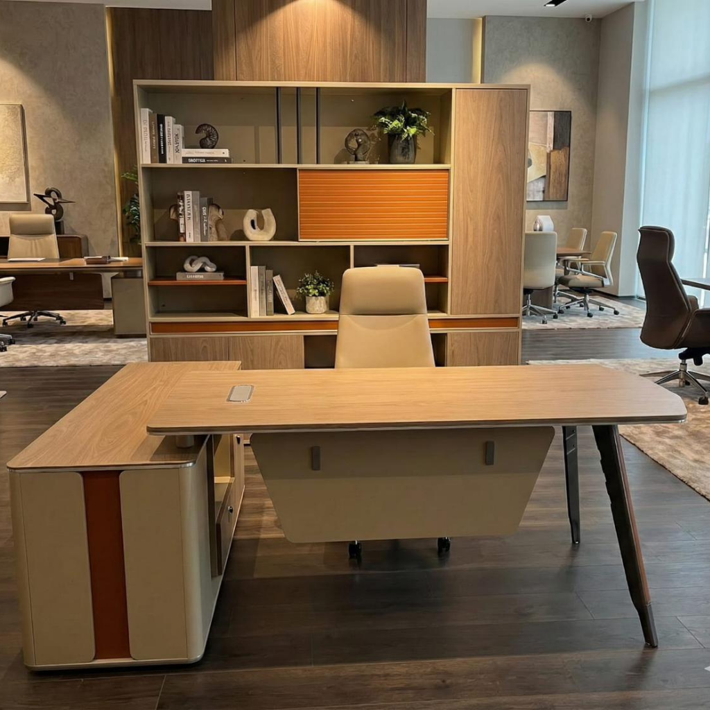 Modern complete office set 200 cm available without chair