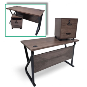 Modern Industrial Mobile Pedestal Desk size 1.40 cm available