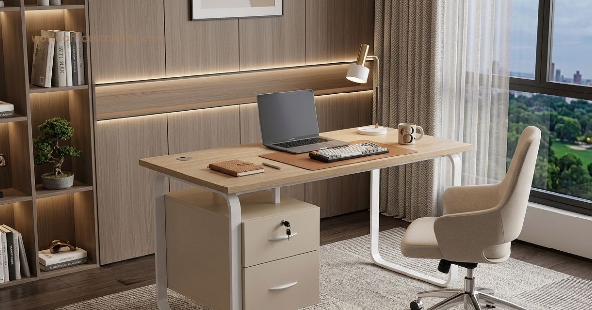 Luxury Office Table 1.4m Modern Design Saudi Arabia